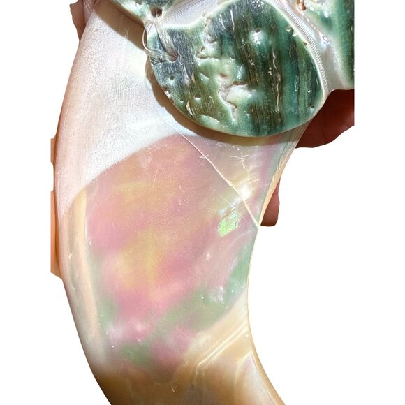 Flura Handcrafted Abalone & Mother of Pearl Belt – Boho Macramé Statement Vintag main image 11